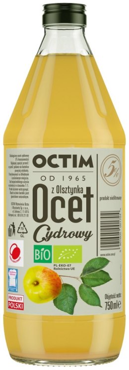 OCET CYDROWY 5 % BIO 750 ml - OCTIM OCTIM (octy,musztardy)