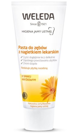 PASTA DO ZĘBÓW Z NAGIETKIEM LEKARSKIM BEZ FLUORU ECO 75 ml - WELEDA WELEDA (kosmetyki)