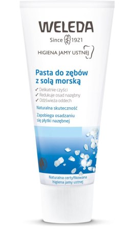 PASTA DO ZĘBÓW Z SOLĄ MORSKĄ BEZ FLUORU ECO 75 ml - WELEDA WELEDA (kosmetyki)