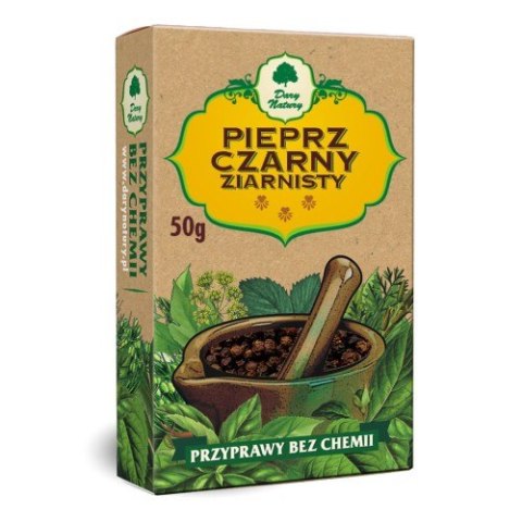 PIEPRZ CZARNY ZIARNISTY 50 g - DARY NATURY DARY NATURY - przyprawy i zioła