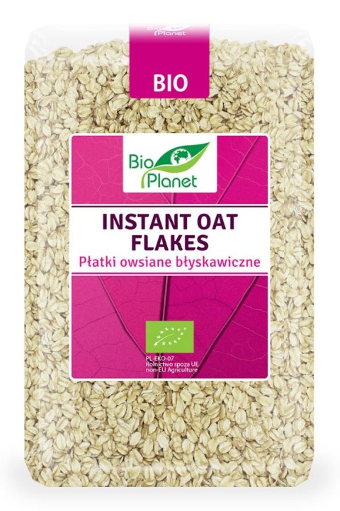 PŁATKI OWSIANE BŁYSKAWICZNE BIO 1 kg - BIO PLANET BIO PLANET - seria RÓŻOWA (płatki, otręby, musli)