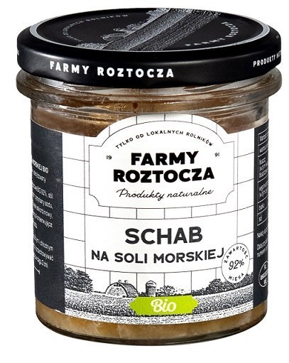 SCHAB NA SOLI MORSKIEJ BIO 250 g (SŁOIK) - FARMY ROZTOCZA FARMY ROZTOCZA (Z PÓŁKI, w tym weki)