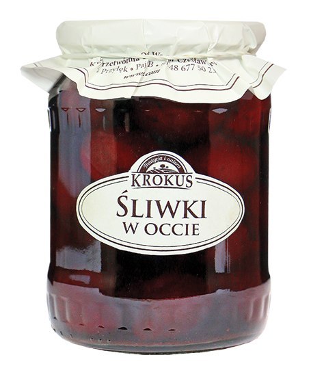 ŚLIWKI W OCCIE BEZGLUTENOWE 500 g (250 g) - KROKUS KROKUS (przetwory owocowe i warzywne)