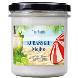 ŚWIECA SOJOWA ZAPACHOWA KUBAŃSKIE MOJITO 300 ml - YOUR CANDLE YOUR CANDLE (świece, olejki eteryczne)