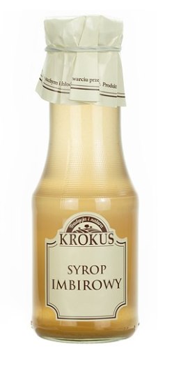 SYROP IMBIROWY BEZGLUTENOWY 355 g (280 ml) - KROKUS KROKUS (przetwory owocowe i warzywne)