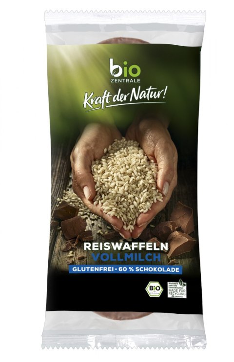 WAFLE RYŻOWE Z MLECZNĄ CZEKOLADĄ BEZGLUTENOWE BIO 100 g - BIO ZENTRALE BIO ZENTRALE (produkty spożywcze)