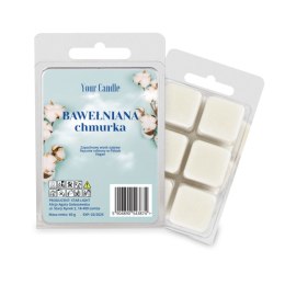 WOSK ZAPACHOWY SOJOWY BAWEŁNIANA CHMURKA (6 x 10 g) 60 g - YOUR CANDLE YOUR CANDLE (świece, olejki eteryczne)