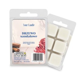 WOSK ZAPACHOWY SOJOWY DRZEWO SANDAŁOWE (6 x 10 g) 60 g - YOUR CANDLE YOUR CANDLE (świece, olejki eteryczne)