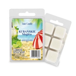 WOSK ZAPACHOWY SOJOWY KUBAŃSKIE MOJITO (6 x 10 g) 60 g - YOUR CANDLE YOUR CANDLE (świece, olejki eteryczne)