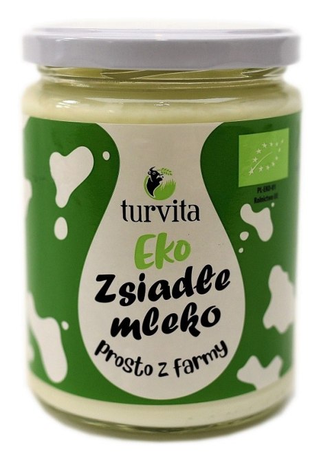 ZSIADŁE MLEKO BIO 450 g - TURVITA TURVITA (nabiał z mleka krowiego)