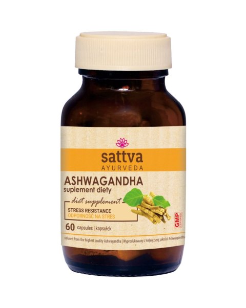 ASHWAGANDHA EKSTRAKT (450 mg) 60 KAPSUŁEK - SATTVA (FOODS) SATTVA (kadzidła, kosmetyki)