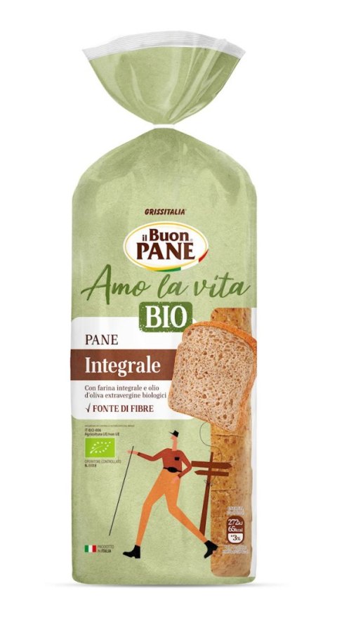 CHLEB TOSTOWY PEŁNOZIARNISTY KROJONY BIO 400 g - IL BUON PANE IL BUON PANE (chleby tostowe)