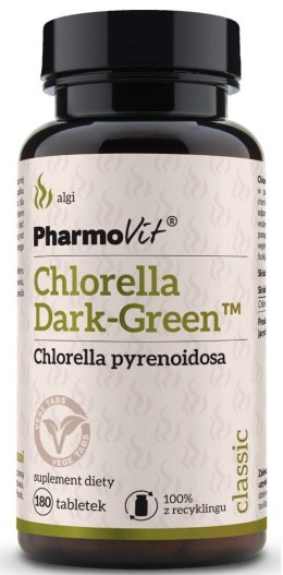 CHLORELLA DARK GREEN (1500 mg) 180 TABLETEK - PHARMOVIT (CLASSIC) PHARMOVIT (suplementy diety)