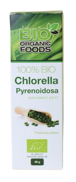 CHLORELLA PYRENOIDOSA BIO (250 mg) 320 TABLETEK - BIO ORGANIC FOODS BIO ORGANIC FOODS (suplementy diety)