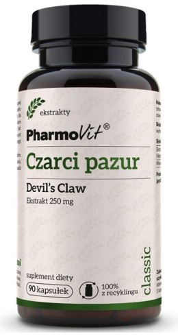 CZARCI PAZUR EKSTRAKT (250 mg) 90 KAPSUŁEK - PHARMOVIT (CLASSIC) PHARMOVIT (suplementy diety)