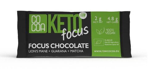 CZEKOLADA FOCUS KETO BIO 40 g - COCOA COCOA (czekolady i bakalie w surowej czekoladzie)