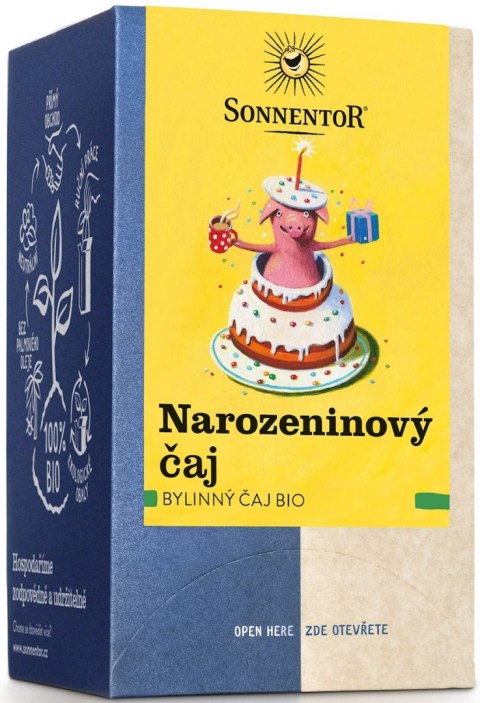 HERBATKA ZIOŁOWA URODZINOWA (HAPPY BIRTHDAY) BIO (18 x 1,5 g) 27 g - SONNENTOR SONNENTOR (herbaty)