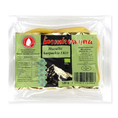 HUCUŁKI KARPACKIE BIO 120 g - ŁEMKOWYNA ŁEMKOWYNA (nabiał z mleka krowiego)