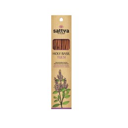 KADZIDŁO INDYJSKIE TULSI (15 szt.) 30 g - SATTVA (WELLNESS) SATTVA (kadzidła, kosmetyki)