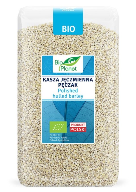 KASZA JĘCZMIENNA PĘCZAK BIO 1 kg - BIO PLANET BIO PLANET - seria NIEBIESKA (ryże, kasze, ziarna)