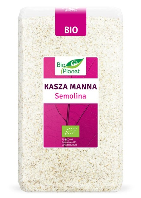 KASZA MANNA BIO 1 kg - BIO PLANET BIO PLANET - seria RÓŻOWA (płatki, otręby, musli)