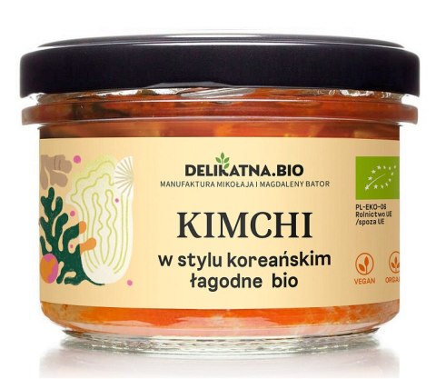 KIMCHI W STYLU KOREAŃSKIM ŁAGODNE BIO 170 g - DELIKATNA (ZAKWASOWNIA) DELIKATNA (Zakwasownia)