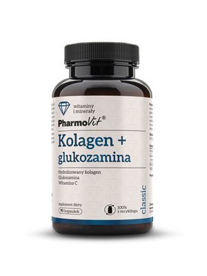 KOLAGEN + GLUKOZAMINA BEZGLUTENOWE 90 KAPSUŁEK - PHARMOVIT (CLASSIC) PHARMOVIT (suplementy diety)