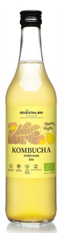 KOMBUCHA IMBIROWA BIO 500 ml - DELIKATNA DELIKATNA (kombucha, kimchi, zakwas)