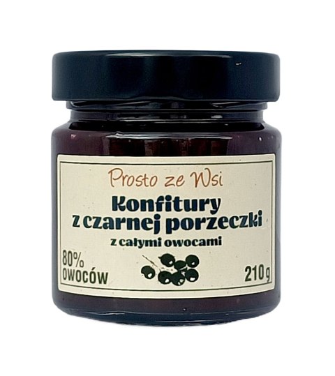 KONFITURA EKSTRA Z CZARNEJ PORZECZKI Z CAŁYMI OWOCAMI 210 g - PROSTO ZE WSI PROSTO ZE WSI (soki przecierowe)