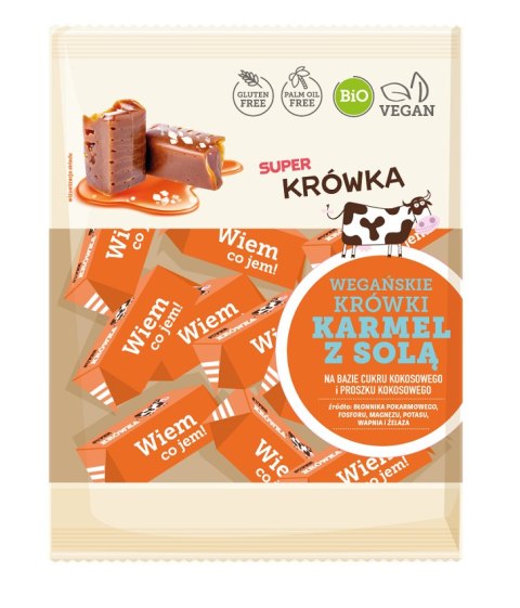 KRÓWKI O SMAKU KARMELU Z SOLĄ BEZMLECZNE BEZGLUTENOWE BIO 150 g - ME GUSTO (SUPER KRÓWKA) ME GUSTO (krówki wegańskie, czekolady, wafelki)