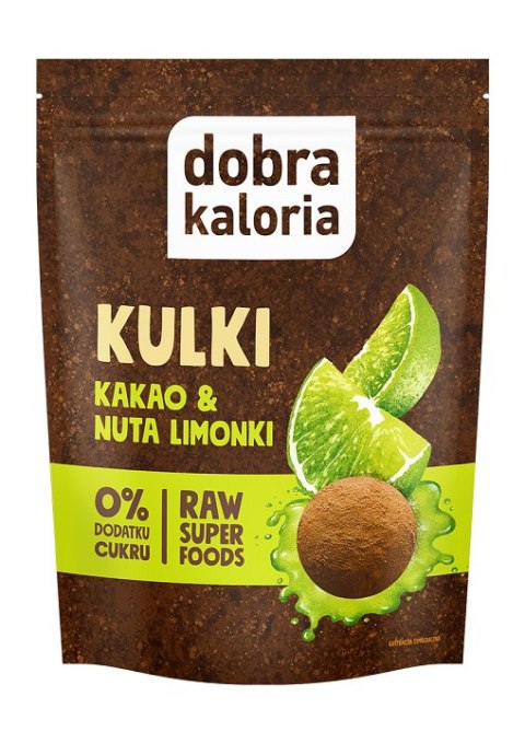 KULKI DAKTYLOWE KAKAO & NUTA LIMONKI BEZ DODATKU CUKRÓW 58 g - DOBRA KALORIA DOBRA KALORIA (batony, produkty śniad. i wege)