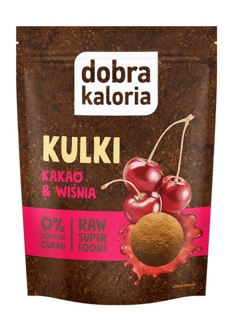 KULKI DAKTYLOWE KAKAO & WIŚNIA BEZ DODATKU CUKRÓW 58 g - DOBRA KALORIA DOBRA KALORIA (batony, produkty śniad. i wege)