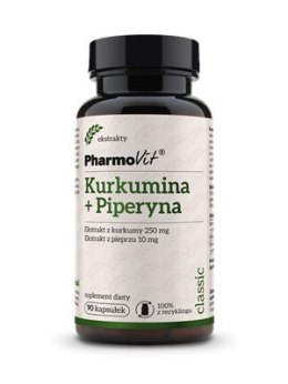 KURKUMINA + PIPERYNA BEZGLUTENOWE 90 KAPSUŁEK - PHARMOVIT (CLASSIC) PHARMOVIT (suplementy diety)