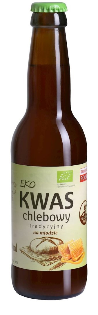 KWAS CHLEBOWY TRADYCYJNY NA MIODZIE BEZGLUTENOWY BIO 330 ml - EKO NATURA EKO NATURA (kwasy chlebowe)