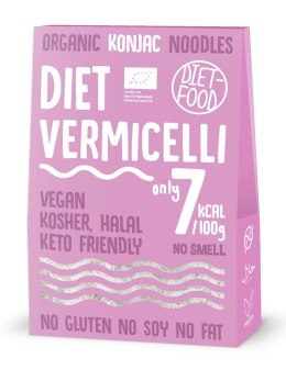 MAKARON (KONJAC) VERMICELLI BEZGLUTENOWY BIO 385 g (300 g) - DIET-FOOD DIET-FOOD