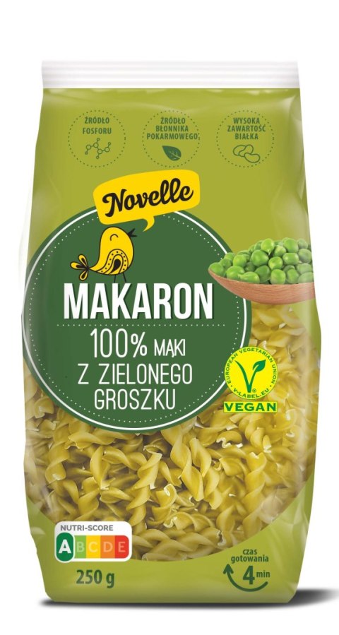 MAKARON PROTEINOWY (Z GROSZKU ZIELONEGO) ŚWIDERKI 250 g - NOVELLE NOVELLE (makarony włoskie)