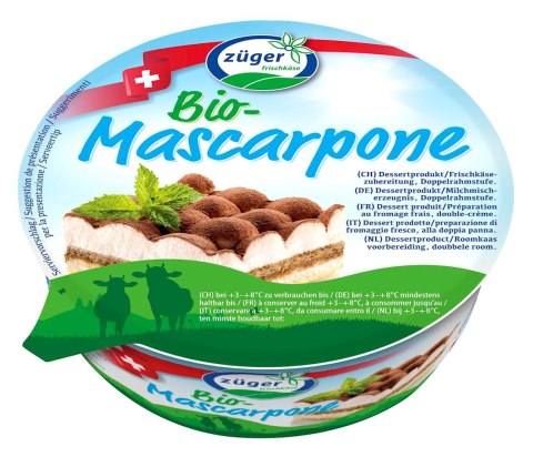 MASCARPONE O SMAKU WANILIOWYM BIO 250 g - ZUGER ZUGER (nabiał)