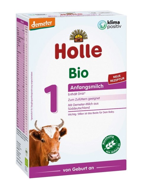 MLEKO KROWIE 1 NASTĘPNE DLA NIEMOWLĄT PO 6 MIESIĄCU BIO 400 g - HOLLE HOLLE (żywność dla niemowląt)