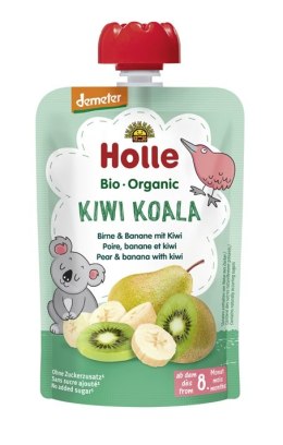 MUS W TUBCE KIWI KOALA (GRUSZKA - BANAN - KIWI) BEZ DODATKU CUKRÓW OD 8 MIESIĄCA DEMETER BIO 100 g - HOLLE HOLLE (żywność dla niemowląt)