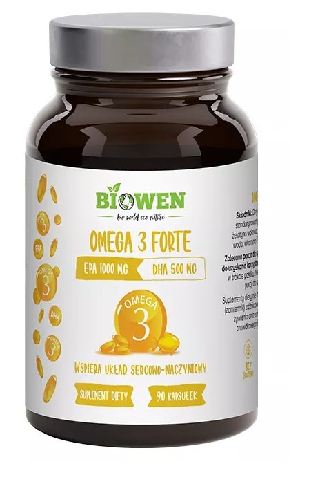 OMEGA-3 FORTE BEZGLUTENOWE 90 KAPSUŁEK - HEMPKING (BIOWEN) HEMPKING (suplementy diety, kosmetyki)