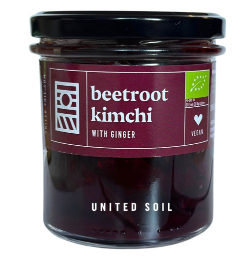 KIMCHI BURAK Z IMBIREM BIO 280 g - UNITED SOIL UNITED SOIL (kiszonki)