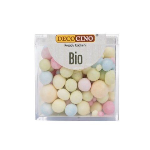 POSYPKA CUKROWA KOLOROWE KULECZKI MIX BIO 50 g - DECOCINO (PRODUKT SEZONOWY) DECOCINO (ozdoby cukiernicze)