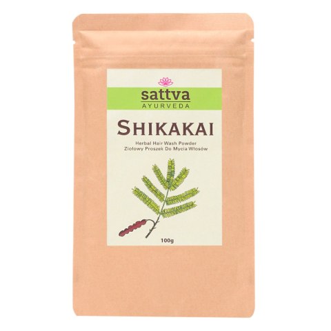 PROSZEK ZIOŁOWY DO MYCIA WŁOSÓW SHIKAKAI 100 g - SATTVA (AYURVEDA) SATTVA (kosmetyki ajurwedyjskie, kadzidełka)