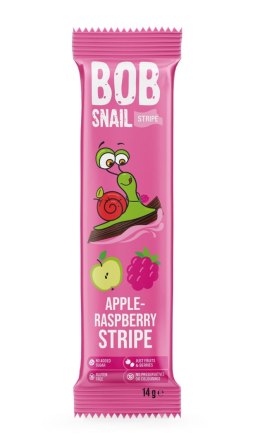 PRZEKĄSKA STRIPE JABŁKO - MALINA BEZ DODATKU CUKRU BEZGLUTENOWA 14 g - BOB SNAIL BOB SNAIL (żelki)