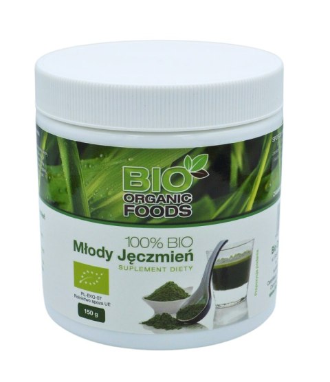 SOK Z MŁODEGO JĘCZMIENIA SPROSZKOWANY BIO 150 g - BIO ORGANIC FOODS BIO ORGANIC FOODS (suplementy diety)