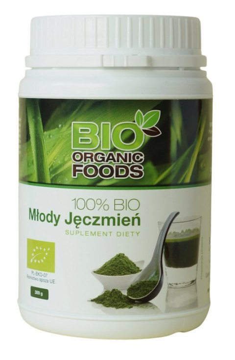 SOK Z MŁODEGO JĘCZMIENIA SPROSZKOWANY BIO 300 g - BIO ORGANIC FOODS BIO ORGANIC FOODS (suplementy diety)