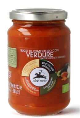 SOS POMIDOROWY Z WARZYWAMI (VERDURE) BIO 350 g - ALCE NERO ALCE NERO (włoskie produkty)