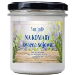 ŚWIECA SOJOWA NA KOMARY 300 ml - YOUR CANDLE (PRODUKT SEZONOWY) YOUR CANDLE (świece, olejki eteryczne)