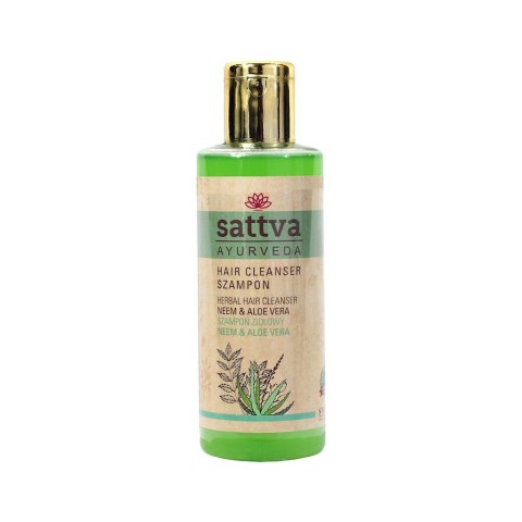 SZAMPON DO WŁOSÓW ZIOŁOWY NEEM I ALOES 210 ml - SATTVA (AYURVEDA) SATTVA (kadzidła, kosmetyki)