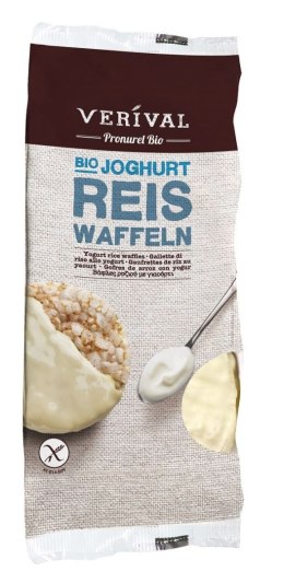 WAFLE RYŻOWE Z POLEWĄ JOGURTOWĄ BEZGLUTENOWE BIO 100 g - VERIVAL VERIVAL (produkty śniadaniowe)